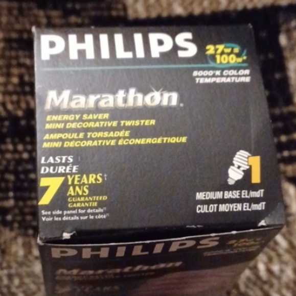 $4 Add-on New Philips Marathon Bulb (27 w = 100 w) - Picture 5 of 5